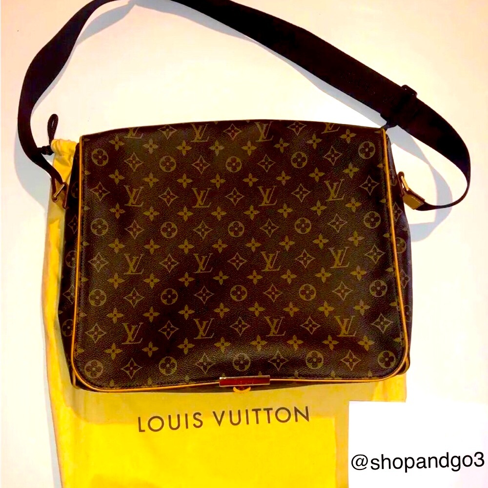 Louis Vuitton Shoulder Bag Messenger Monogram Laptop McBook Work Office BrandNew